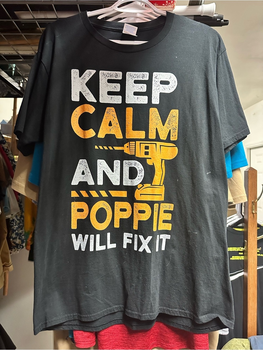 Port & Company Keep Calm and Poppie Will Fix It Graphic T-Shirt
